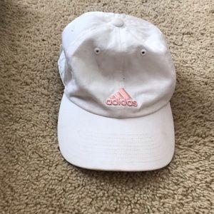 Girls adidas white hat.